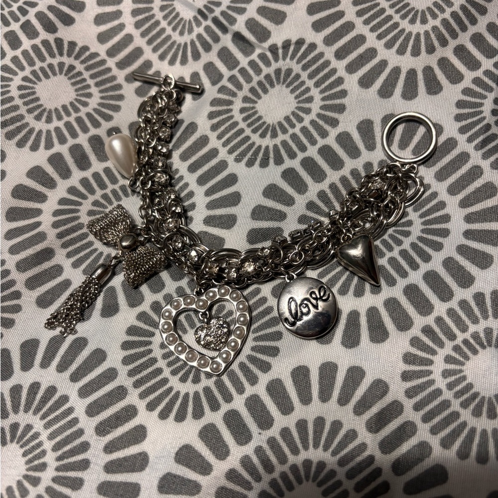 Guess Silver Charm Bracelet